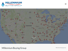 Tablet Screenshot of millenniumbuyinggroup.com